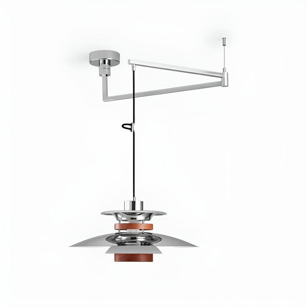 Modern Pendant Light With Adjustable Swing Arm Mechanism