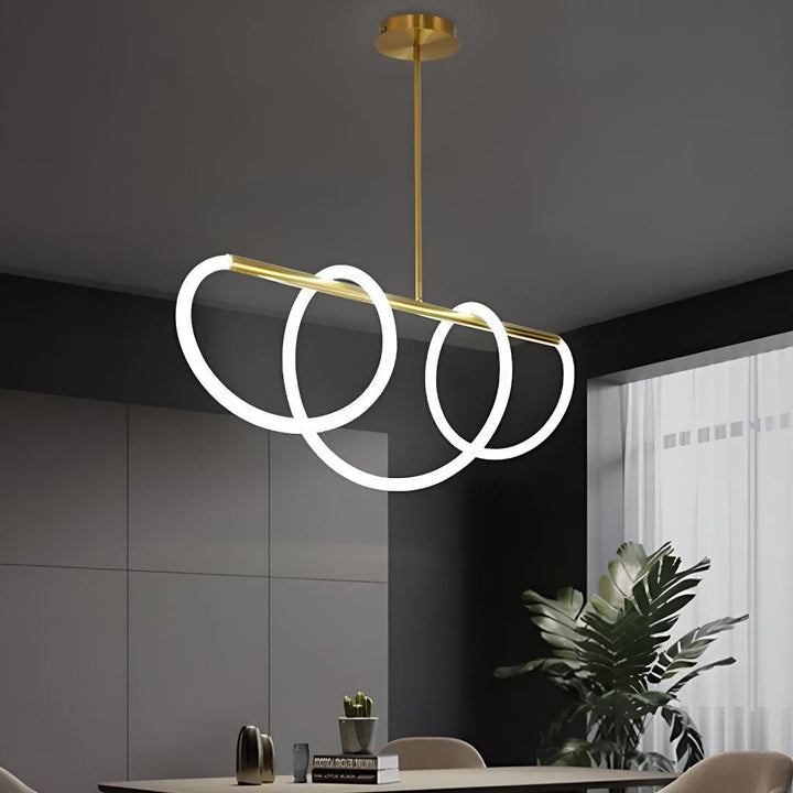 Modern Pendant Lighting With Flexible Flowing Tube Design