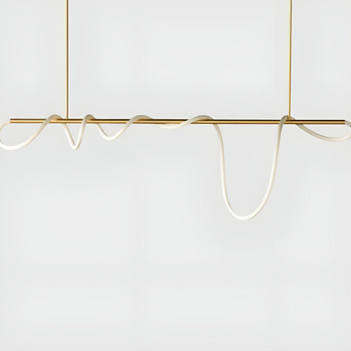 Modern Pendant Lighting With Flexible Flowing Tube Design