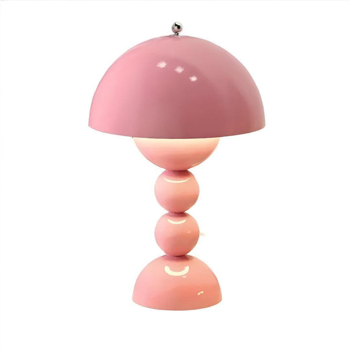 Nordic Styled Rechargeable Cordless Table Lamp With Mushroom Shade