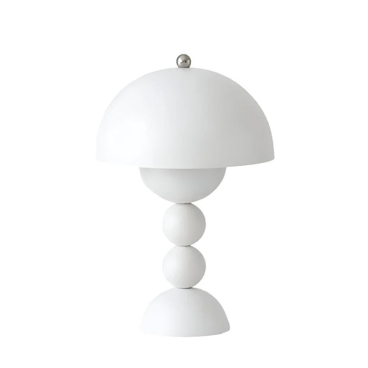 Nordic Styled Rechargeable Cordless Table Lamp With Mushroom Shade