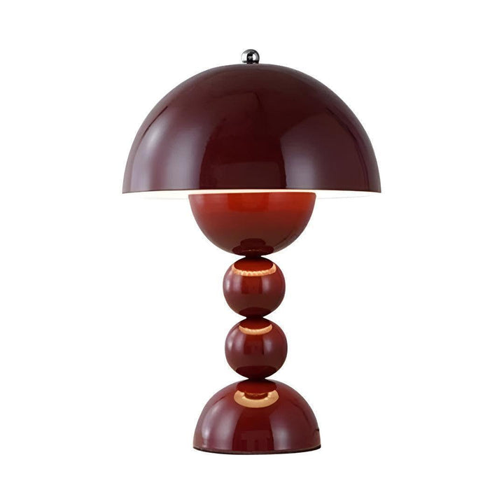 Nordic Styled Rechargeable Cordless Table Lamp With Mushroom Shade