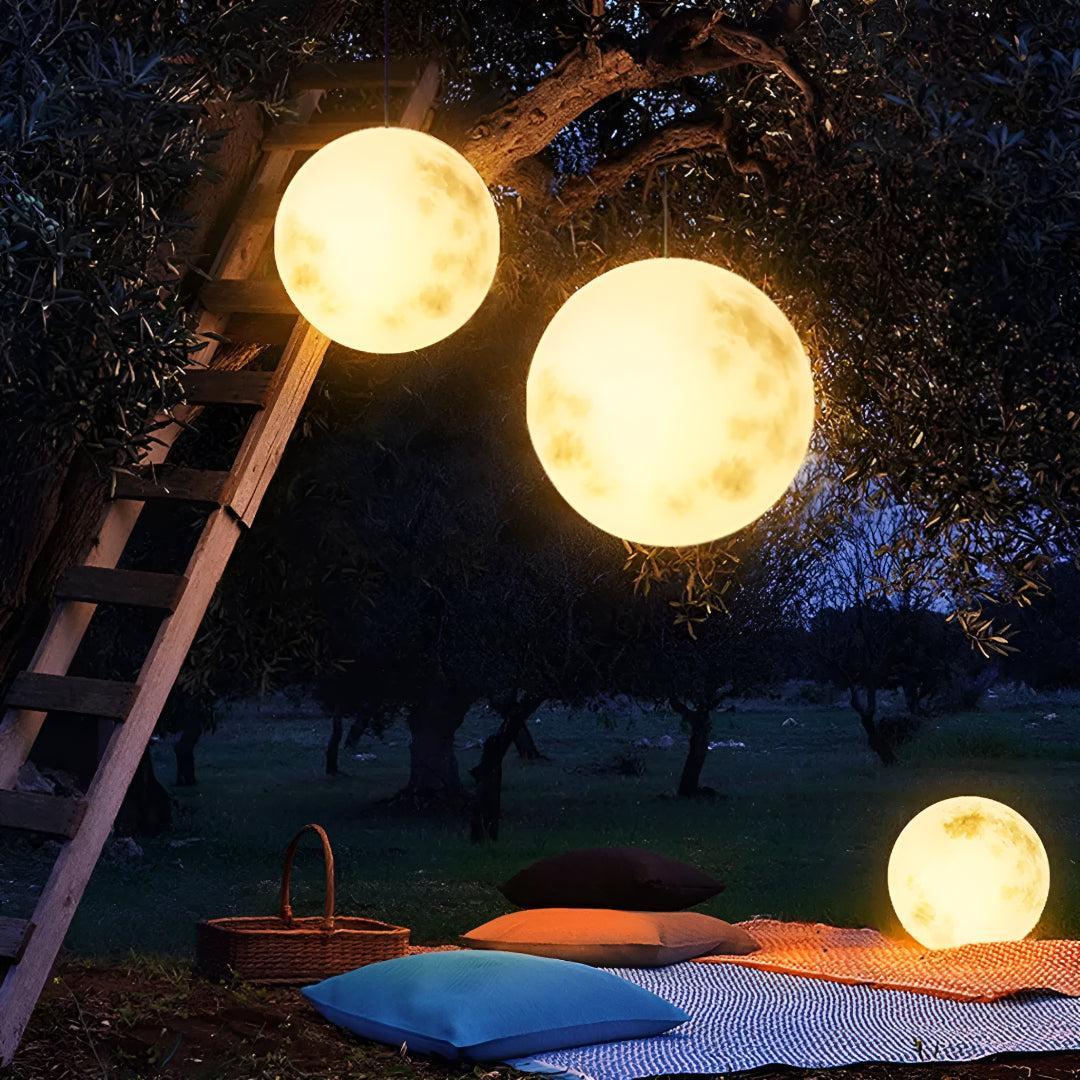 Outdoor Moon Styled Globe Light For Garden