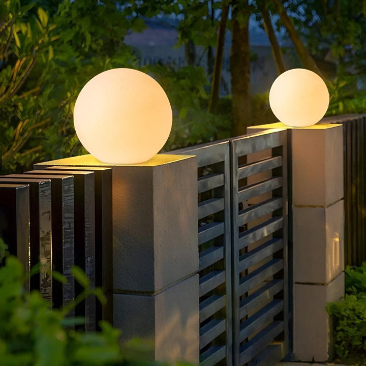 Outdoor Post Lights for Fence Walls with Moon Styled Glow