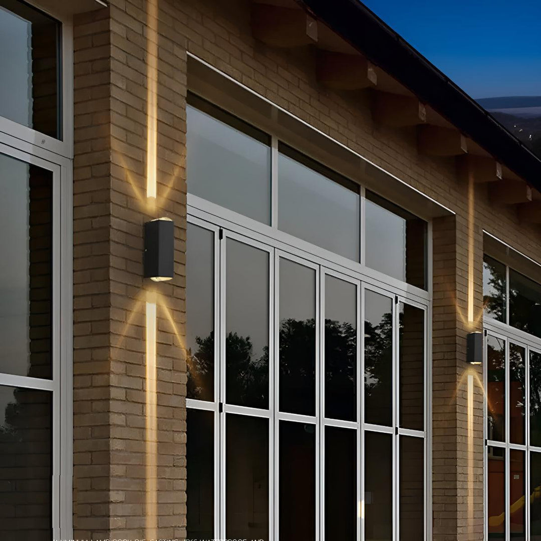 Outdoor Wall Lights With Up Down Beam Lighting