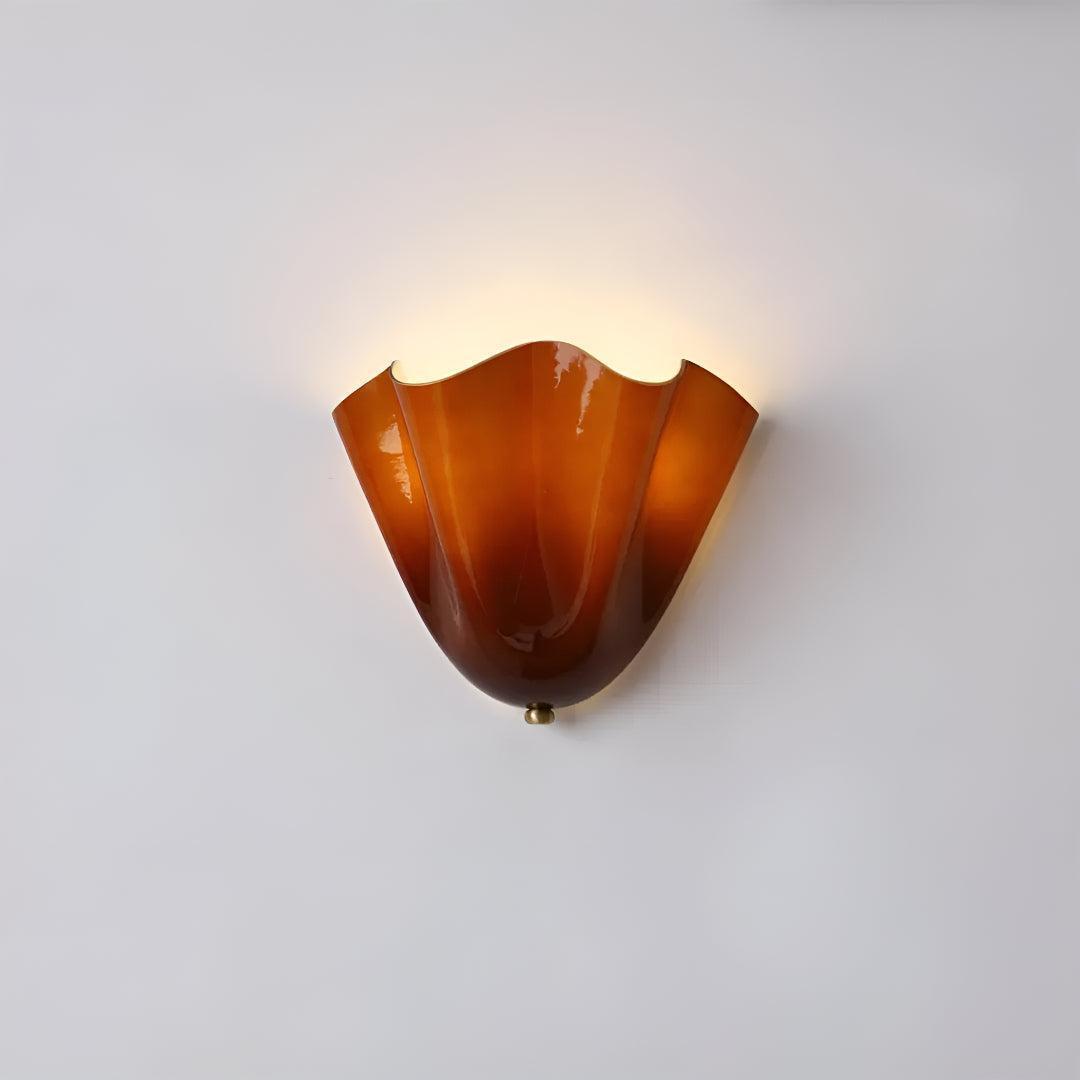 Retro Mid Century Wall Lamp With Petal Shape