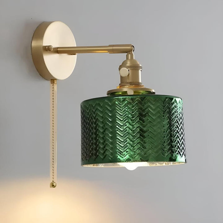 Retro Wall Light With Pull Chain For Reading