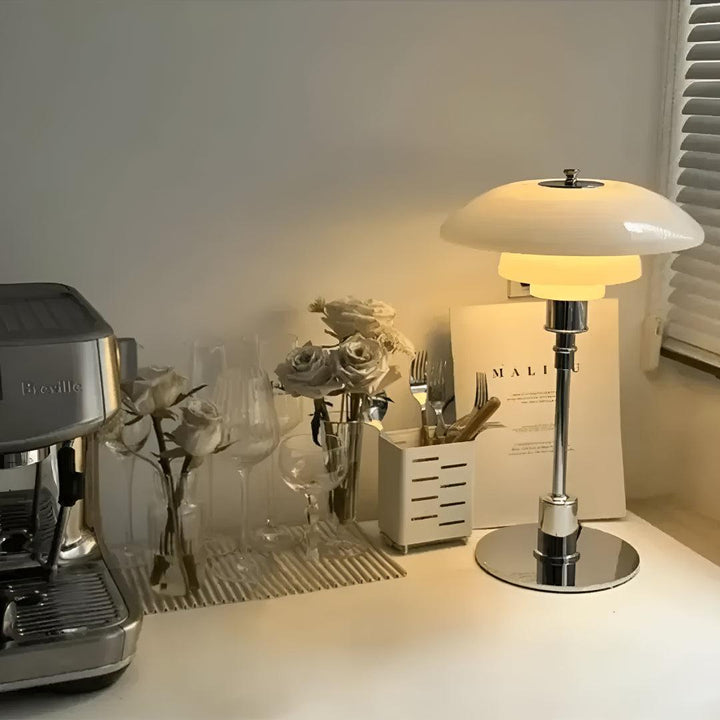 Scandinavian Mushroom Desk Table Lamp With Dimmer