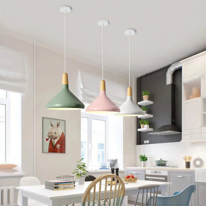 Scandinavian Nordic Wooden Pendant Light