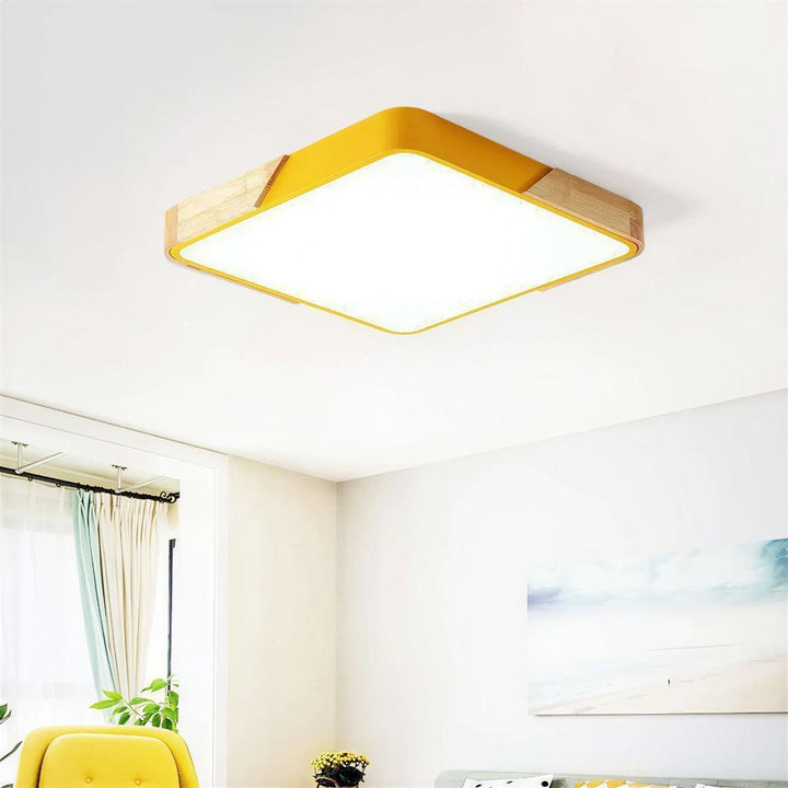 Square Flush Mount Ceiling Light Fixture For Home