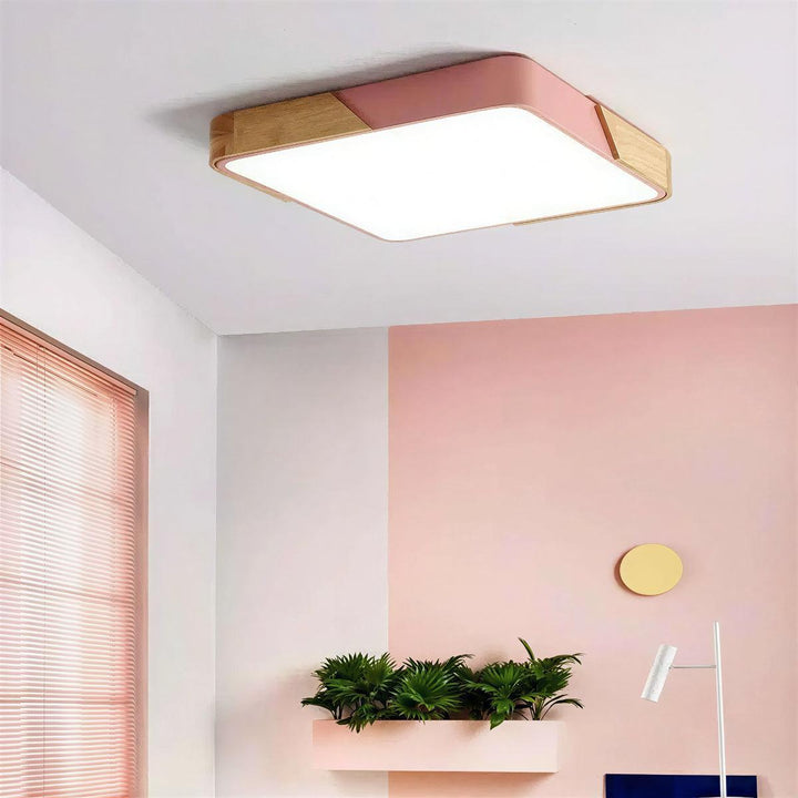 Square Flush Mount Ceiling Light Fixture For Home