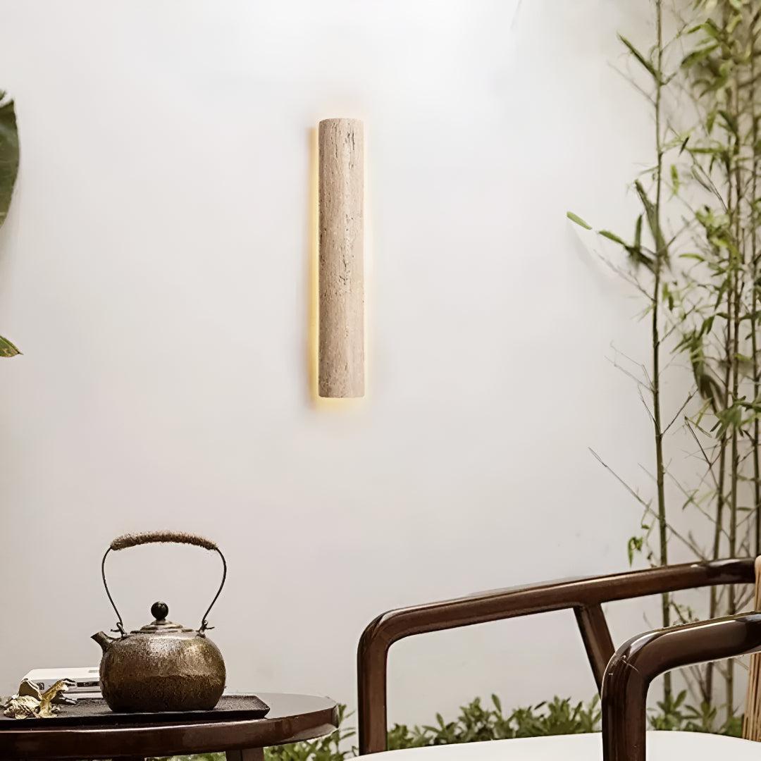 Travertine Stone Wall Sconce Light Fixture