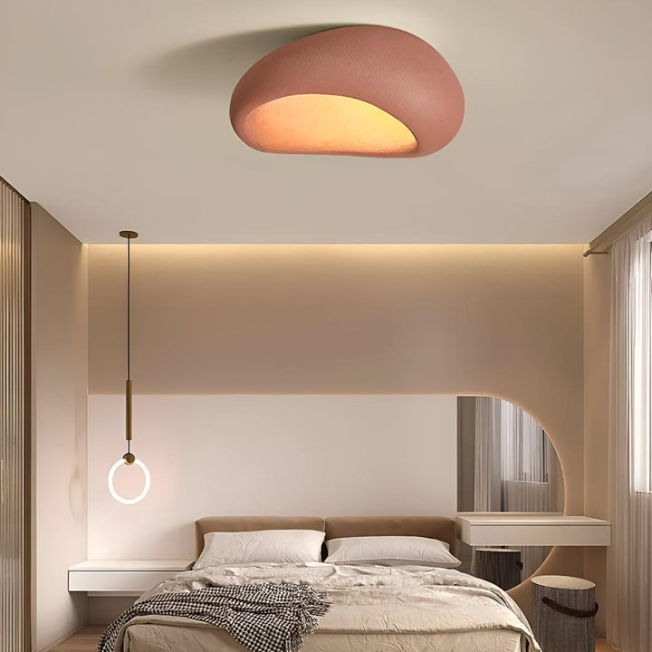 Wabi Sabi Japandi Flush Mount Ceiling Light
