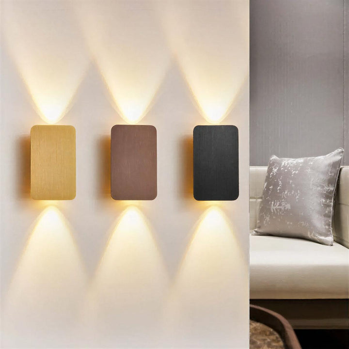 Wall Mounted Architectural Square Up Down Light for Modern Indoor Lighting