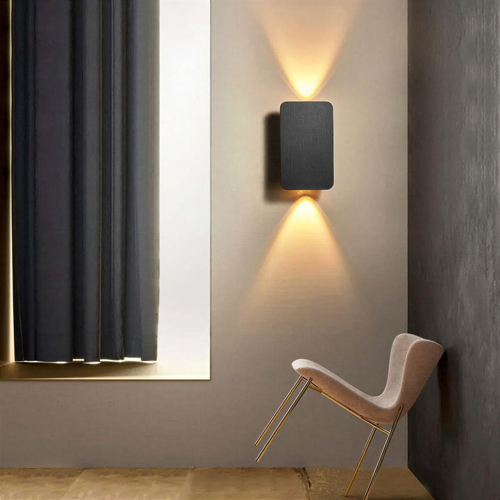 Wall Mounted Architectural Square Up Down Light for Modern Indoor Lighting