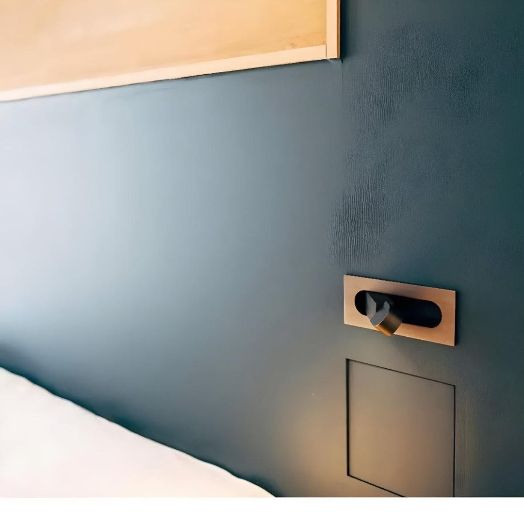 Wall Mounted Bedside Reading Light With Adjustable Head