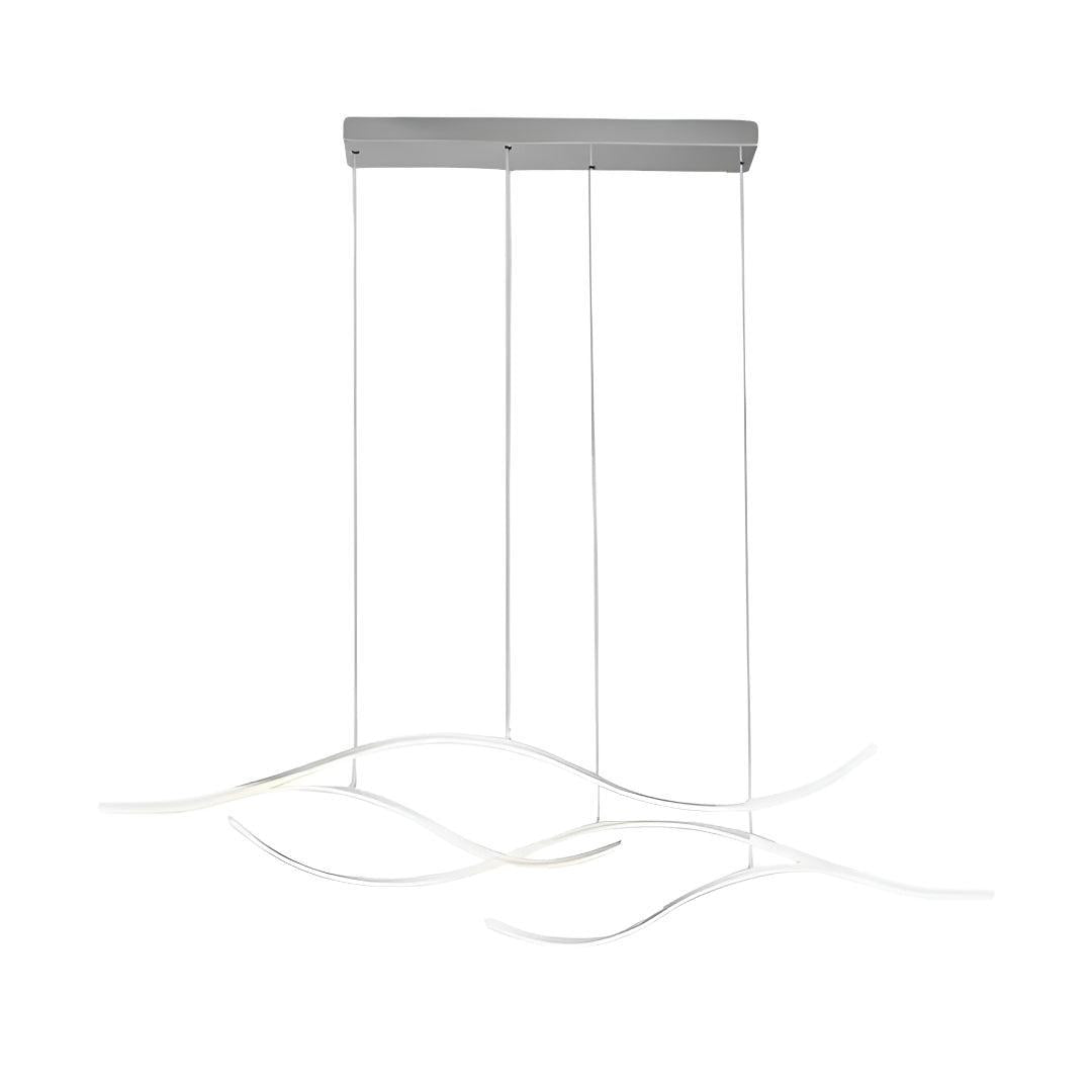 Wave Designed Linear Pendant Light For Kitchen Island