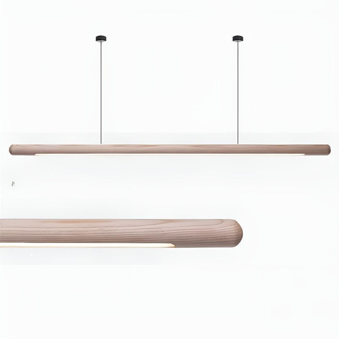 Wood Kitchen Island Linear Pendant Light For Modern Interiors
