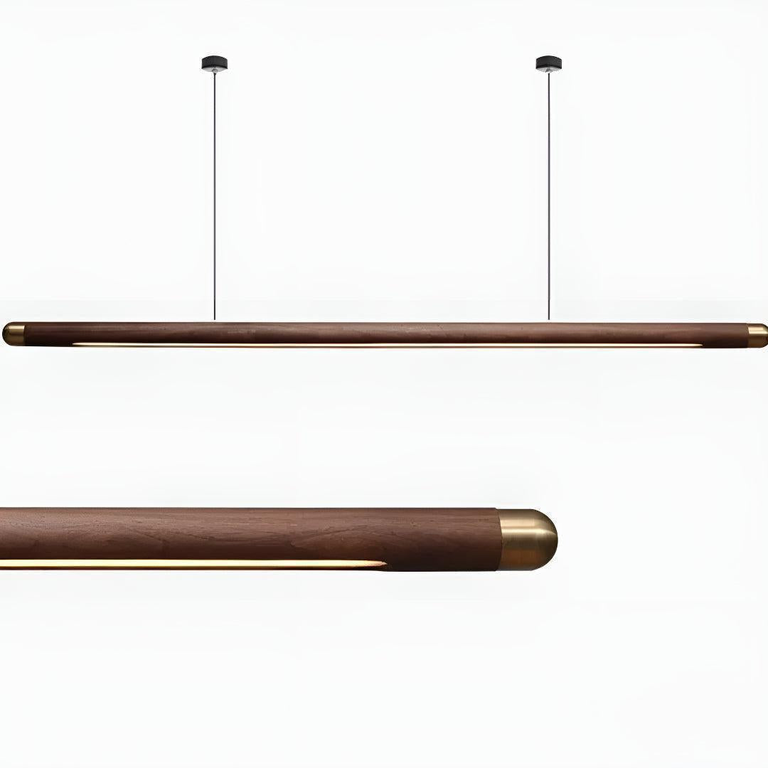Wood Kitchen Island Linear Pendant Light For Modern Interiors